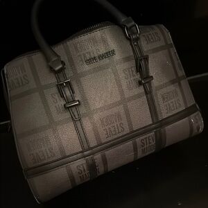 Steve Madden Black and Gray Men's Bag